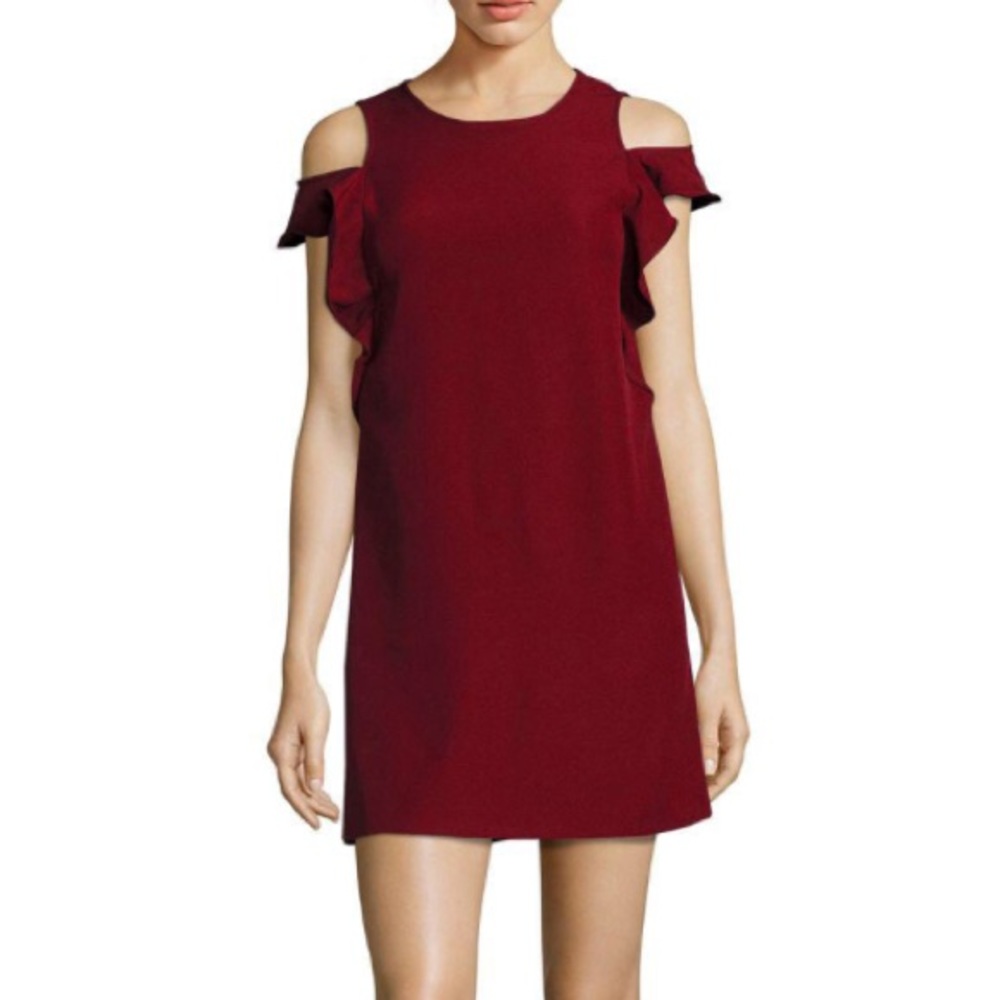 Saks 5th Avenue burgundy dress size m